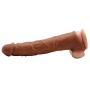 Like Coffee 10.8 INCH Realistic Pên?ís Sleeve Extender Delay ?já-cúlátion Silicone Pên?ís Ring C-lītǒrís S-timùlátiòn Ring Unisex Toys Tools