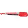 Craig 2pcs Stainless Steel Nylon Square Head Kitchen Tongs BBQ Tongs Utility Tong Cookingl Kitchen Tongs Red