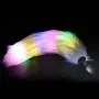 Gothing LED Light Bu~tt Plùg Silicone Insert Stopper Smooth Six Toy Game Cosplay with Faux Fox Tail