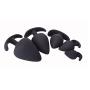 Caobodong0758 Enjoy at Any time 5PCS 5pcs/Set Silicone Anales Plugs Men and Women Share Pleasure Trainer Toys -Black caobodong0758