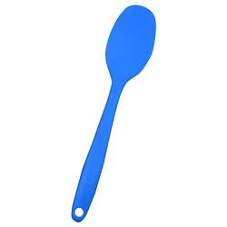 KBWL Spatula Soup Spoon Kitchenware Silicone Kitchen Bakeware Utensil Spoons And Scoop Cooking Tools Silicone Spoon 21 cm Blue