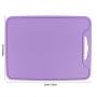Cutting Board Chopping Board With Hanging Hole Food Grade Silicone Flexible Easy to Clean for Home Kitchen Use Purple Kitchenware