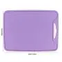 Cutting Board Chopping Board With Hanging Hole Food Grade Silicone Flexible Easy to Clean for Home Kitchen Use Purple Kitchenware