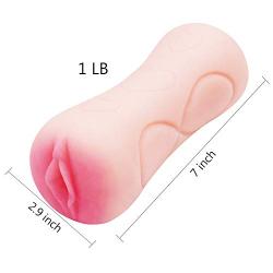 Double head Realistic Pussy masturbator for men, silicone sex doll real life with 3D vagina, blowjob sex toys masturbator for men, 0.43kg