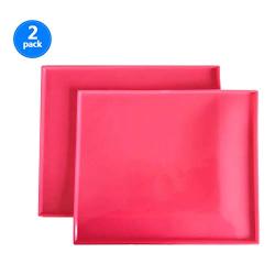 Silicone Baking Mat Set of 2 Non-Stick Reusable Flexible Heat Resistant Red, 12.210.4In