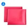 Silicone Baking Mat Set of 2 Non-Stick Reusable Flexible Heat Resistant Red, 12.210.4In