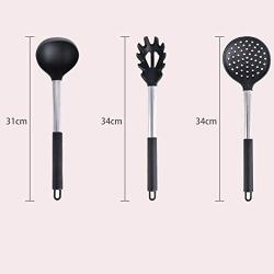 SKYyao Kitchen utensil set Kitchen tools Stainless steel tube handle silicone kitchenware set silicone stainless steel