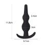 Expande-min Hand-held Pull Beads Soft Silicone Female Personal Favorite Toy Waterproof Black XM1209-7-18-17
