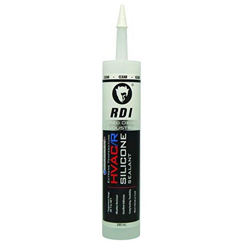 Red Devil 89712 0897 HVAC/R, 280 ml, Clear, Case of 12 Extreme Temperature Silicone Sealant, Pack, Piece