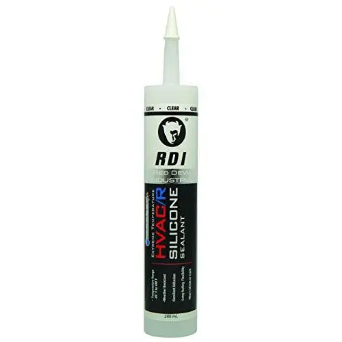 Red Devil 89712 0897 HVAC/R, 280 ml, Clear, Case of 12 Extreme Temperature Silicone Sealant, Pack, Piece