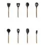 Z&I Non-Stick Shovel Spoon Tool Set Shovel Soup Fishing Spoon Green Cooking Silicone Wooden Handle Kitchenware(08)