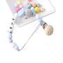 Modern Pacifier Clip for Baby - 100% Food Grade Silicone Beads BPA Free - Infant Baby Shower Gift - Universal fit MAM