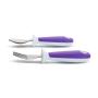 Munchkin Raise Toddler Forks and Spoons 6 Piece, Purple