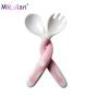 Gray Cat 1PCS, Childrens Baby Mini Silicone Spoon Home Heat-Resistant Spoon Colorful kitchenware