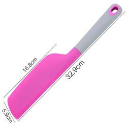 ZDM Professional Kitchenware Silicone Cream Butter Cake Spatula Mixing Batter Scraper Brush Butter Mixer Cake Brushes Baking Tool food grade