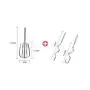 BINZHI Egg Beater Electric Household Mini Baking Hand-held Automatic Eggbeater Cream Hair Cake Cake Mixer - White Kitchen gadget