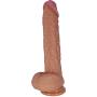 The Navy Seal by FUKENA - Realistic Dual Density Silicone Dildo, 7.0 Inches Insertable (Light Skin with Colored Glans)