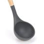 graroiC Wood Handle Silicone Kitchenware Spatula Non-stick Cooking Utensils (Spoon)