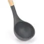 graroiC Wood Handle Silicone Kitchenware Spatula Non-stick Cooking Utensils (Spoon)