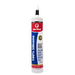 Red Devil 081660 Architectural Grade 50 Year 100% Silicone Sealant, Black, 9.8 oz Cartridge