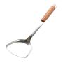 YingYing Home 4 pcs Eco-Friendly Wooden Handle Spatula Thickening Stainless Steel Kitchenware Spoon Shovel Practical Colander