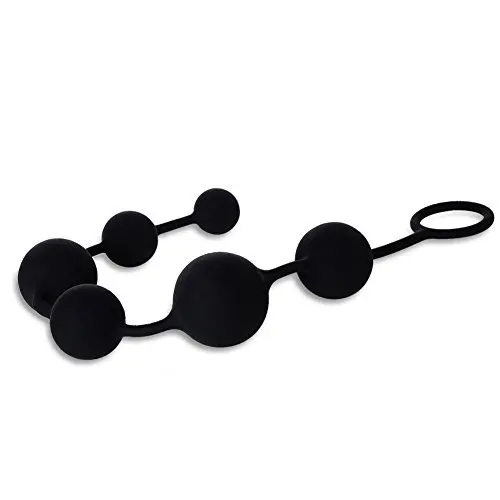 Plesur Large Silicone Smooth Anal Beads, Advanced Butt plug, Ass Play Toy