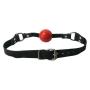 Silicone Red Ball Gag with Black Leather Strap , Bdsm Toys