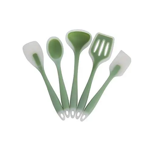 Dana Carrie Kitchenware silicone kitchen 5-piece kitchen supplies 5-piece nylon silicone, dark green