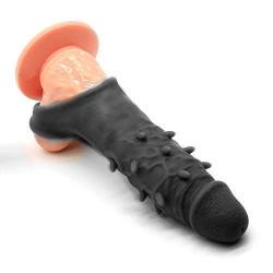 Privacy Packaging. Silicone penile Condom Expander expands Male Chastity Toys