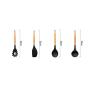 JunbosiKitchenware, Wooden Handle, Silicone Kitchenware, 9 Sets of Non-Stick Kitchen Utensils, Wooden Handle, Silicone Kitchenware Set
