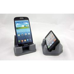 PhoneProp - Universal Fit Soft Flexible SmartPhone Stand - Durable FDA High Grade Silicone - COLOR GRAY