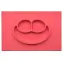 ezpz Happy Mat - One-piece silicone placemat + plate (Coral)