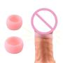 BUBUCAST 2 Soft Silicone Pennis Ring Men for Skin Correcdor Delay Enhance Sax Toy