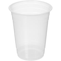 AmazonBasics 16-Ounce Disposable Plastic Cups, 240-Pack, Clear, Translucent