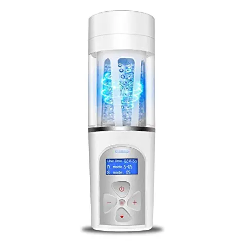 3D Handheld Birthday Gifts Cup Male Endurance Fully Automatic Sèx Grade Silicon Màlè Stròkè Toys Pleasure Best Gift White