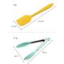 JunbosiKitchenware Color Silicone Kitchenware Set of 10 Non-Stickware Cutlery Set of Ten Sets Rubber Cooking Shovel Spoon Tool