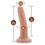 Blush Silicone Willys 5.5" Silicone Dildo Suction Cup Strap On Base - Vanilla