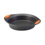 Rachael Ray Yum-o! Nonstick Bakeware 5-Piece Oven Lovin Bakeware Set, Gray with Orange Handles