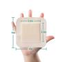 Silicone Foam Dressing with Border Adhesive Waterproof 4&quot*4&quot(10 cm*10 cm) Pack of 10 Square Dressing for Wound Care