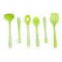 LDGR Pancake Spatula Silicone Kitchenware Set 6 Pieces Non-Stick Cooking Shovel Spoon Translucent Silicone Kitchenware (Size : 6-Piece)