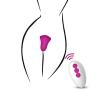 Powerful Dual Motor Remote Control Vibrantor with Heating Function Silicone Waterproof USB Rechargeable Wearable Vibrant Toy for Women - Purple
