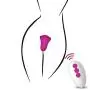 Powerful Dual Motor Remote Control Vibrantor with Heating Function Silicone Waterproof USB Rechargeable Wearable Vibrant Toy for Women - Purple
