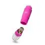 Discreet Pinpoint Massager - Multi Speed Pocket Vibrator - Waterproof - 3 Silicone Attachments - Massage Kit - Sex Toy for Women - Sex Toy for Couples (Pink)