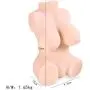 LIN-rlp 3D Realistic Artificial Toys for Male with 2 Entries Cup Soft Silicone, Lifelike Soft Silicone Dolls Mens Male Adult Toys, Best Gift Men Couples Silicone Underwear Toys,T-Shirt