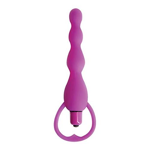 Climax Silicone Vibrating Bum Beads, Purple