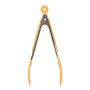 GLYNDA 2Pcs Stainless Steel Nylon Kitchen Tongs BBQ Tongs Utility Tong Cooking Heat Resistant Kitchen Accessories Yellow