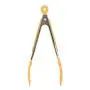 GLYNDA 2Pcs Stainless Steel Nylon Kitchen Tongs BBQ Tongs Utility Tong Cooking Heat Resistant Kitchen Accessories Green