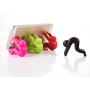 Pot Lid Holder Silicone Anti Overflow Spill Tool Pot Small Person Shape Bracket for Chopsticks Kitchenware Black (5)