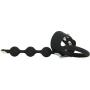 Stretchy Weighted Silicone Ball Spreader with Ring Toy for Male Btime2867