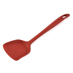 Silicone kitchenware Pack Of 2 Silicone Wok Spatula Non-Stick Heat Resistant Easy To Clean Seamless Kitchen Utensil For Chinese Cooking Nonstick Heat Resistant Tools ( Color : Red , Size : 8.5×32cm )